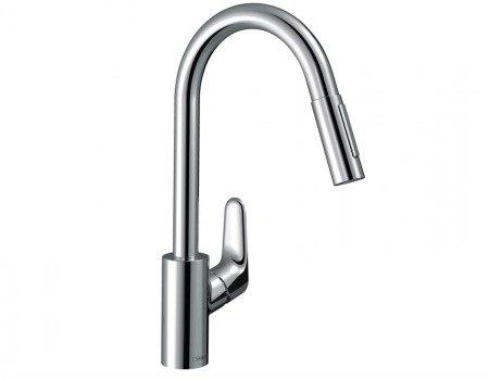 Baterie de chiuveta Hansgrohe Focus M41, extensibila, 2 tipuri de jeturi, crom [0]