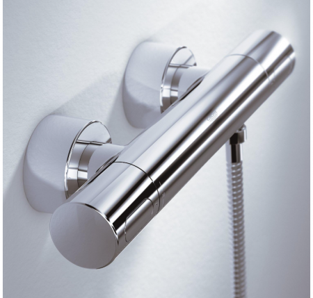 Baterie duș cu termostat Grohe, crom, montare pe perete [5]