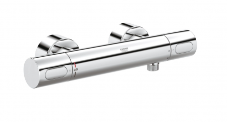TOATE PRODUSELE - Baterie duș cu termostat Grohe, crom, montare pe perete