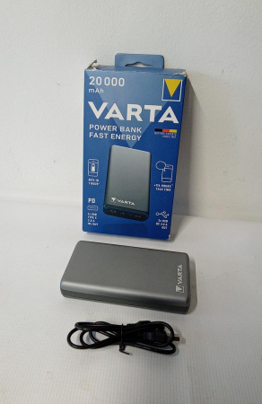 Baterie Externa Varta 20,000 mAh, cablu de incarcare Micro USB [1]