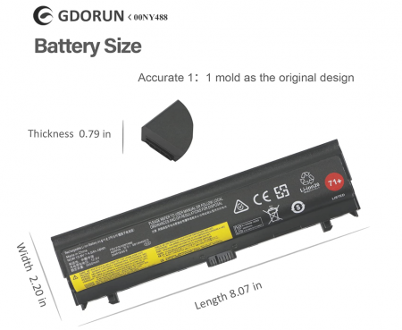 Baterie Laptop Lenovo ThinkPad L560 L570 20F1 20F2 20J8 20J9 20JR 20JQ 4500mAh [3]