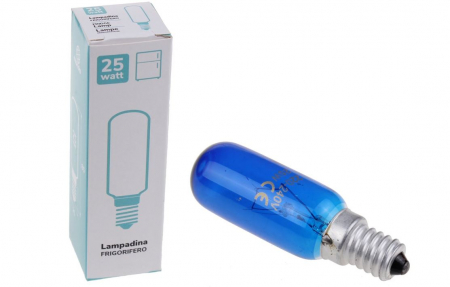 Accesorii si piese aparate frigorifice - Bec frigider, E14, 25W, compatibil Bosch 00612235, Albastru