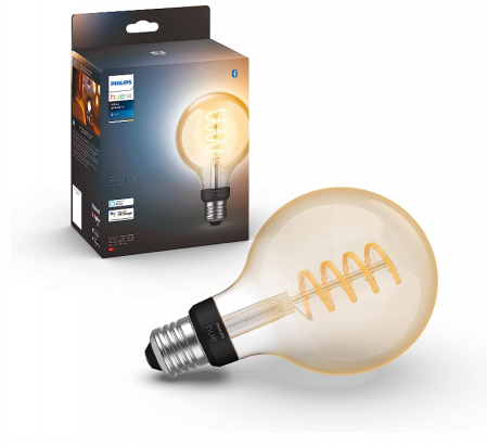Bec inteligent Philips Hue White Ambiance Filament G125, E27 Edison [0]