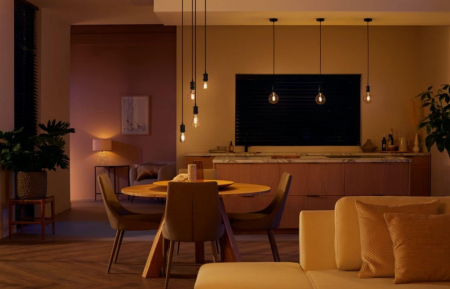 Bec inteligent Philips Hue White Ambiance Filament G125, E27 Edison [6]