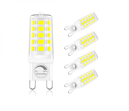 Casa, Gradina & Bricolaj - Bec LED G9 ONSTUY, reglabil, alb rece 6000K, pachet de 5