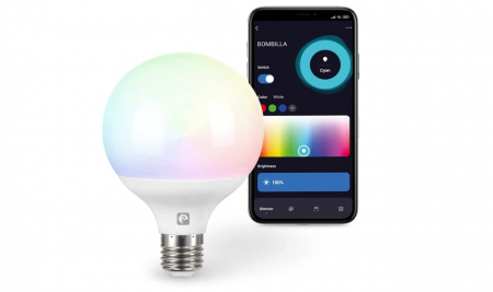 Bec LED inteligent Garza Wifi Globo G95, 11W (echivalent cu 75W incandescență), E27, RGB + CCT, 2.4GHz [0]