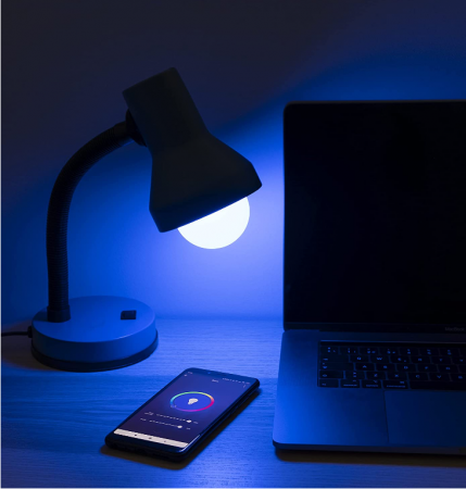 Bec LED inteligent Garza Wifi Globo G95, 11W (echivalent cu 75W incandescență), E27, RGB + CCT, 2.4GHz [6]