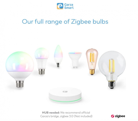 Bec LED Inteligent Garza Zigbee Dicroic GU10, 4,5 W (echivalent cu incandescență de 40 W), necesită Bridge/Bridge, RGB + CCT [4]