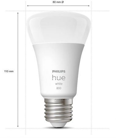 Bec LED inteligent Philips Hue White A60 [E27 Edison] [3]