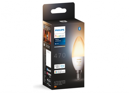 Corpuri iluminat - Bec LED inteligent Philips Hue White Ambiance E14 Small Edison Screw