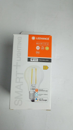 Bec LED Ledvance Smart cu WiFi, soclu E27, reglabilă, alb cald (2700 K) [1]