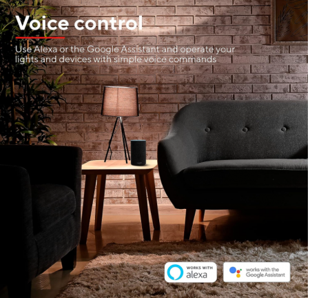 Bec LED Trust WiFi E14 Smart, cu culori, RGB de 2,4 GHz, Pachet de 2 [5]