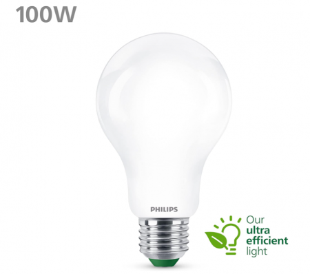 Bec PHILIPS LED Ultra Eficient, 3000K, E27, 100W, alb [2]