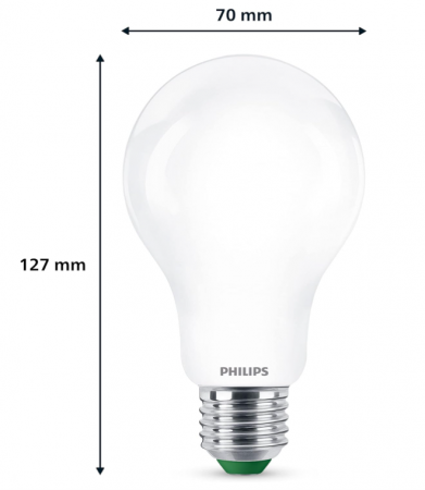 Bec PHILIPS LED Ultra Eficient, 3000K, E27, 100W, alb [3]