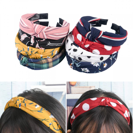 Bentiță de yoga - bentiță retro din material textil pentru femei/fete [4]