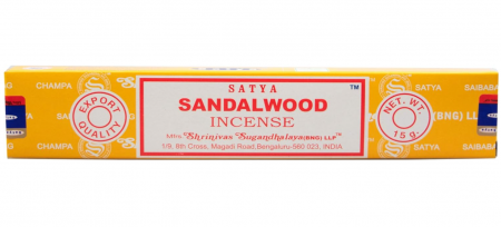 Bețișoare de tămâie din lemn de santal Satya 15 g, cutie cu 12 pachete [5]