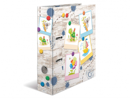 Organizare si arhivare - Biblioraft HERMA, A4, Cotor 70 mm, model cu imprimeu pentru copii