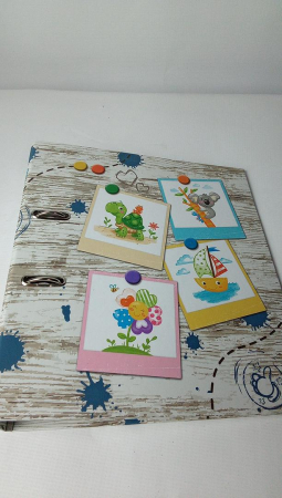 Biblioraft HERMA, A4, Cotor 70 mm, model cu imprimeu pentru copii [1]