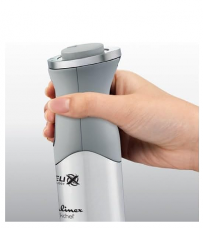 Blender de mana, Mixer vertical Moulinex QuickChef DD65AD10, oțel inoxidabil, gri [5]