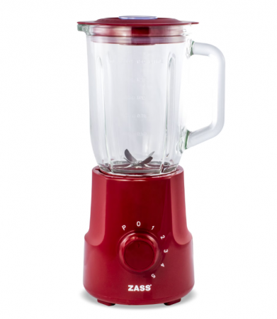 Produse RESIGILATE Zass, Sero si Trisa - Blender de masa Zass ZSB 10 RL Red Line, 500W, Vas din sticla termorezistenta de 1,5L , 5 trepte de viteza