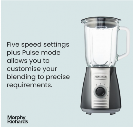 Blender Morphy Richards, 5 viteze, 600 W, 1.5 L, 403010 [3]