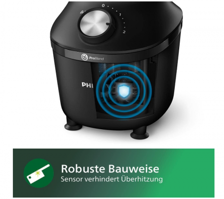 Blender Philips HR2291/41, 600 W, recipient 2L, 2 viteze + puls [5]