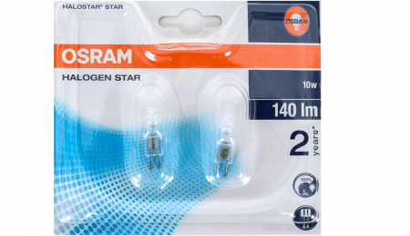 Casa, Gradina & Bricolaj - Set 2 becuri OSRAM, halogen, G4, 10W, 12V, 4008321201812