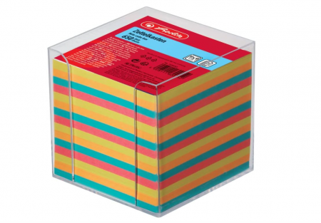 Hartie si produse din hartie - Bloc notite color Herlitz, 9x9 cm, 650 file cu suport