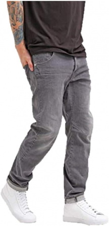 Blugi si Pantaloni barbati - Blugi de barbati G-StarARC 3D Tapered Relaxed Fit Accel Grey Stretch Denim, gri