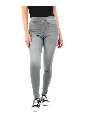 Blugi si Pantaloni femei - Blugi de dama M17 Denim Jeggings, Casual, gri, marime 18