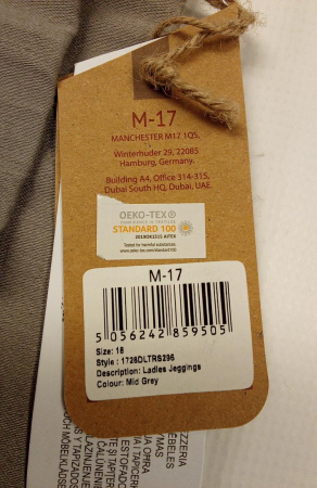 Blugi de dama M17 Denim Jeggings, Casual, gri, marime 18 [5]