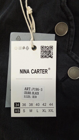 Blugi de damă Nina Carter P195 denim cu talie înaltă, Marimea XS/34 [2]