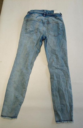 Blugi pentru femei ONLY Onlblush Mid Sk Ank Raw Dnm Rea694 Noos, albastru, S/30 [3]