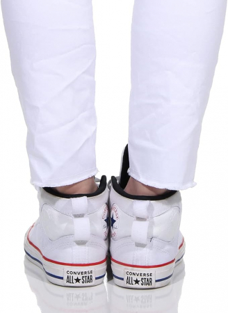 Blugi skinny pentru femei Buena Vista Malibu 7/8 Stretch Twill, alb, XL [5]