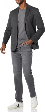 Blugi slim fit pentru bărbați de la Amazon Essentials, gri,  34W / 29L [2]