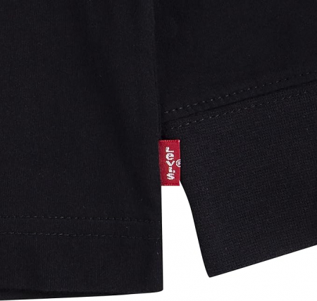 Bluza cu maneca lunga copii Levi's LVB L/S BATWING CHESTHIT TEE, negru, 14 ani, 164 cm [3]