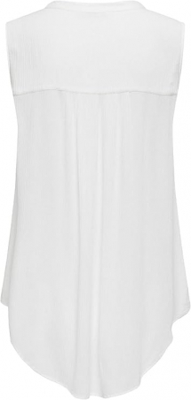 Bluza fara maneci pentru femei ONLY Onljette Life S/L Top Wvn Noos, alb, 38 [1]