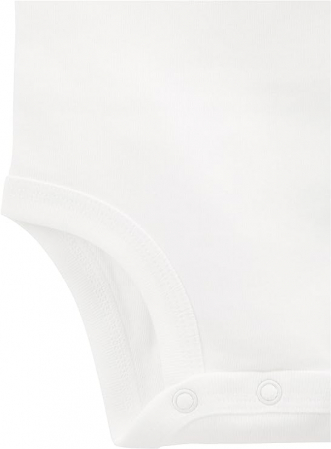 Body cu mânecă scurtă pentru bebeluși Simple Joys by Carter's, alb, 24 luni [1]