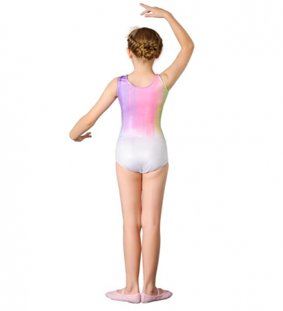 Body gimnastica pentru fete Bezonier, fara maneci, multicolor, 100 (3-4 ani) [5]