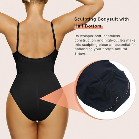 Body modelator pentru femei SHAPERX, control al abdomenului, negru, L/XL [1]