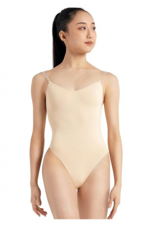 Fashion - Body pentru balet pentru femei Capezio, culoarea pielii, marimea M