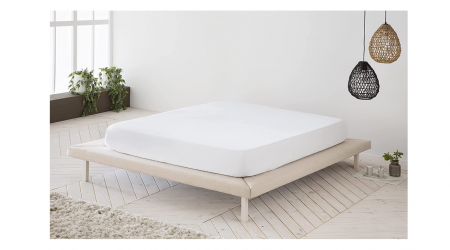 Textile camera - BOHEME Cearșaf de pat 150 x 200 x 30 cm, Alb