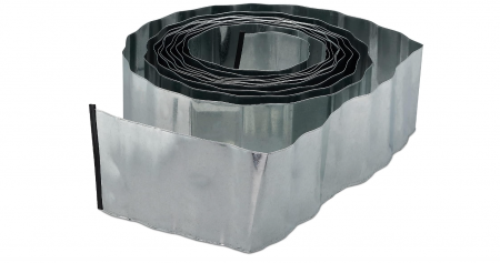 Gradinarit - Borduri pentru gazon Relaxdays 10m, inaltime 16cm, argintiu