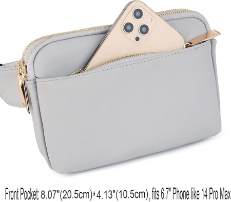 Borseta eleganta UTO, multifunctionala, unisex, gri [3]