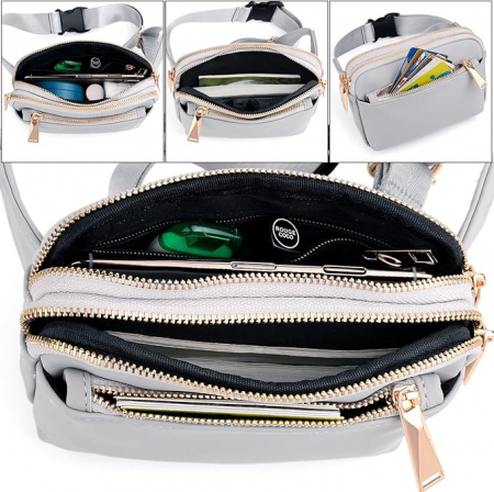 Borseta eleganta UTO, multifunctionala, unisex, gri [2]