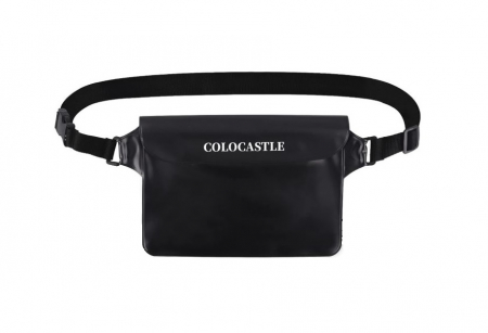 Sporturi acvatice - Borseta impermeabila COLOCASTLE, curea reglabila, 22 x 16 cm, negru