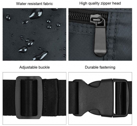 Borseta impermeabilă RYACO, reglabila, albastru [2]