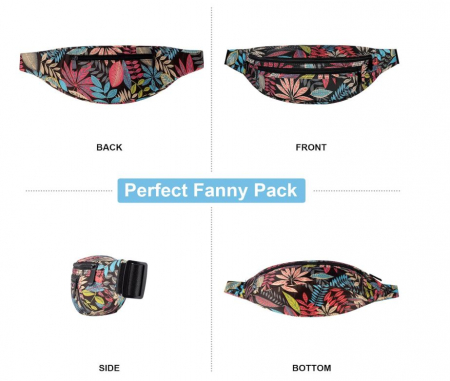 Borseta impermeabilă RYACO, reglabila, model cu frunze [4]