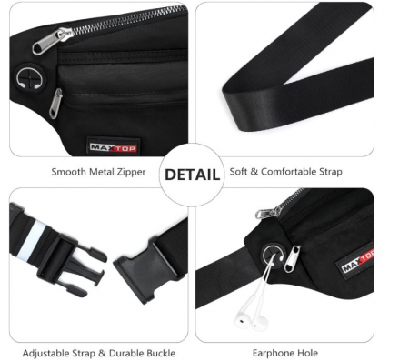 Borseta multifunctionala impermeabila MAXTOP, negru [5]