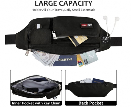 Borseta multifunctionala impermeabila MAXTOP, negru [4]